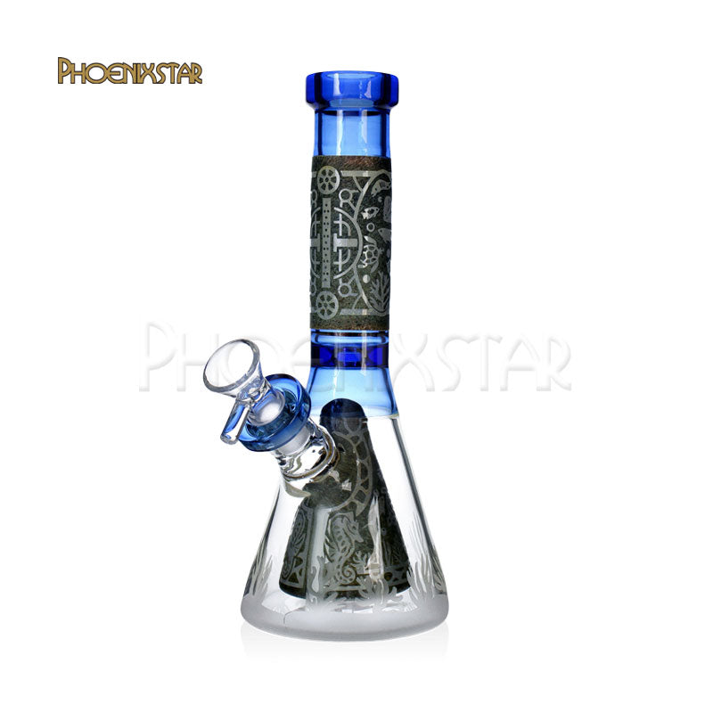Bong 10.5" Phoenix Star Egyptian Design