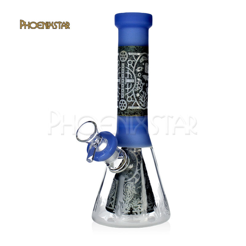 Bong 10.5" Phoenix Star Egyptian Design