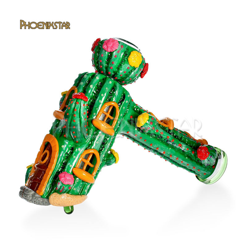 Cactus Bubbler Bong Pipe Glow In Dark