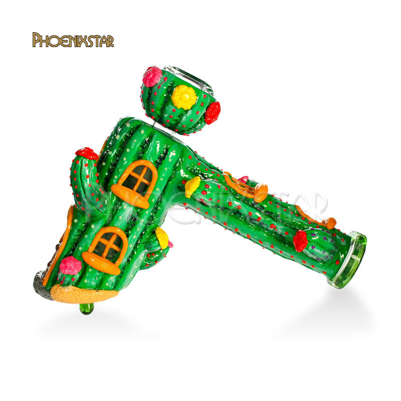 Cactus Bubbler Bong Pipe Glow In Dark