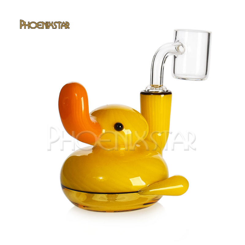 Phoenix Star Yellow Duck Bong Pipe Kit Yellow Ducky Bong Duck Dab Rig Duck Bong