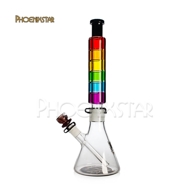 Freezable Bong Phoenix Star 16" Rainbow Glycerin Bong