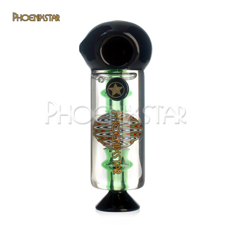 Freezable Pipe Wig Wag 5" Phoenix Star Glycerin Pipe Bowl Pipe
