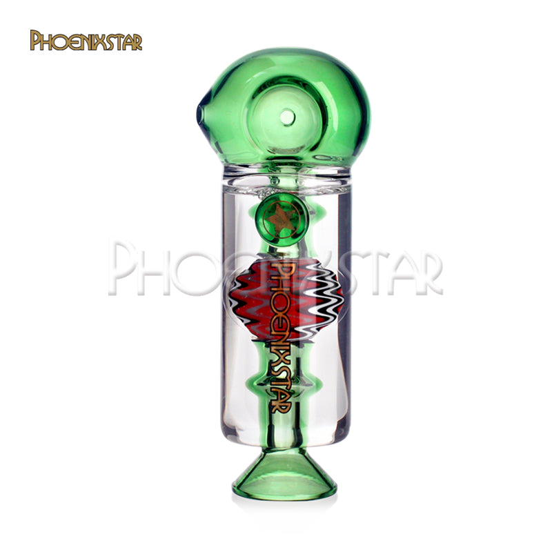 Freezable Pipe Wig Wag 5" Phoenix Star Glycerin Pipe Bowl Pipe