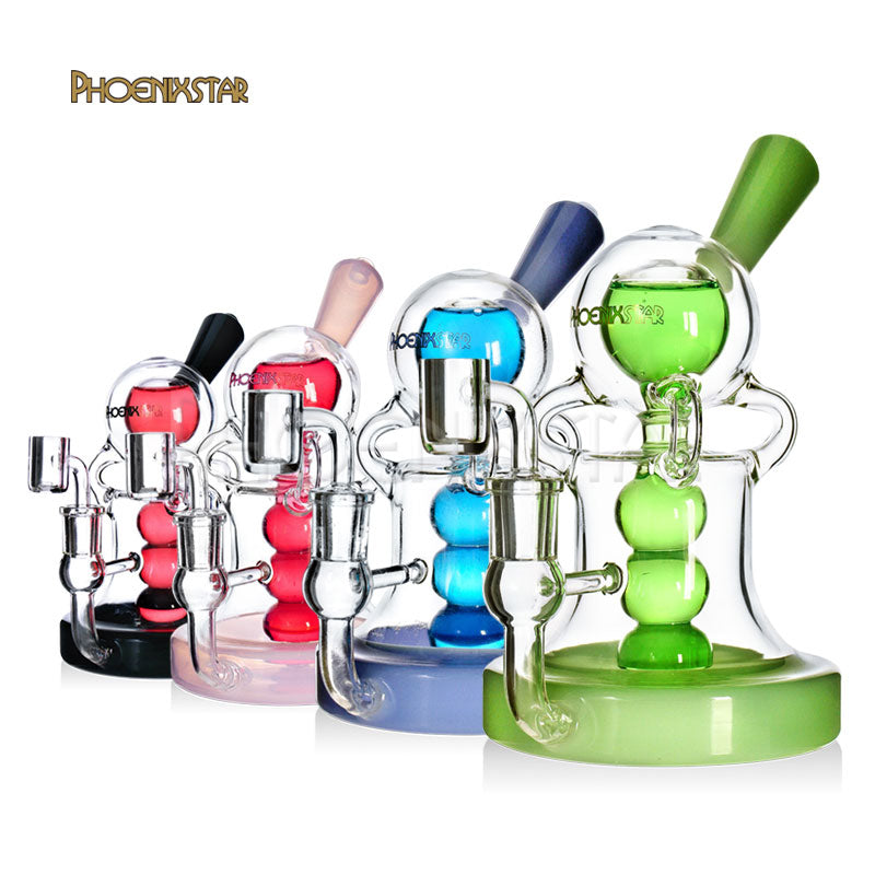 Freezable Bong Dab Rig Glycerin 8" Phoenix Star