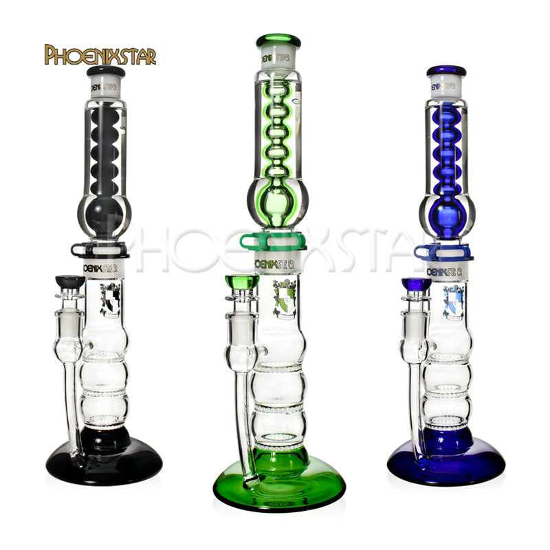 16" Phoenix Bong Freezable Coil Glycerin Water Pipe Freeze Bong Freeze Bong