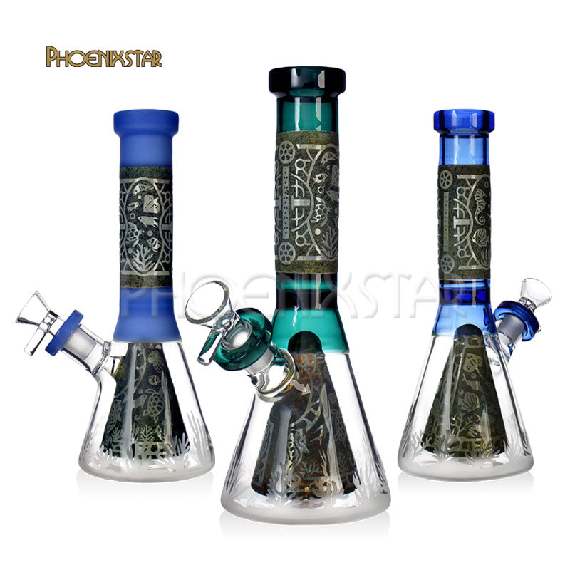 Bong 10.5" Phoenix Star Egyptian Design