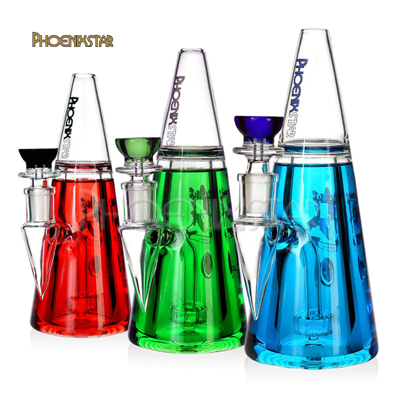 Freezable Glycerin Dab Rig Bong 8" Phoenix Star