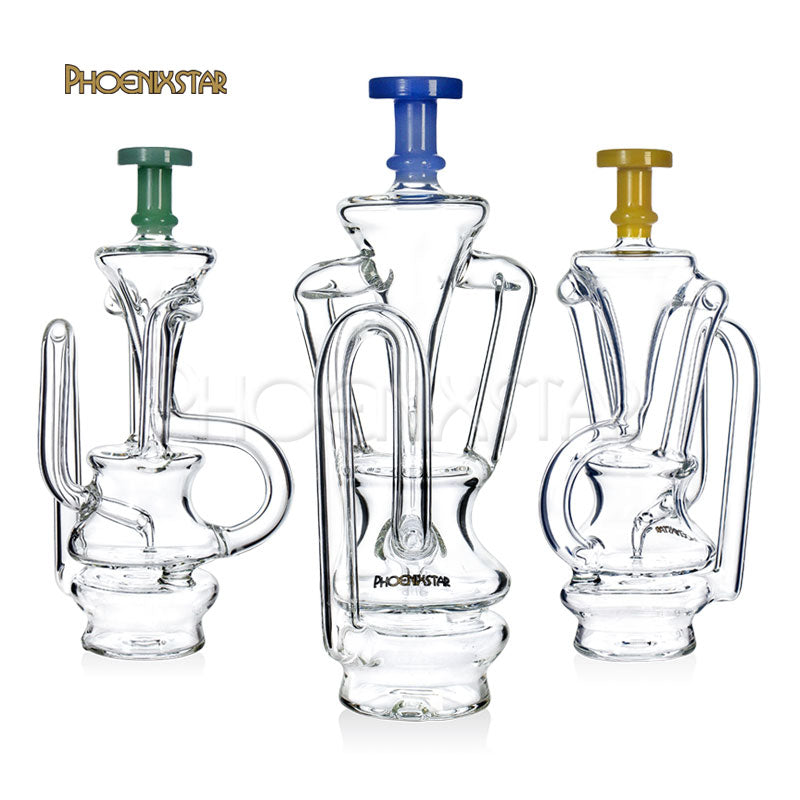 Puffco Peak Pro Attachment Glass Recycler 6.5"