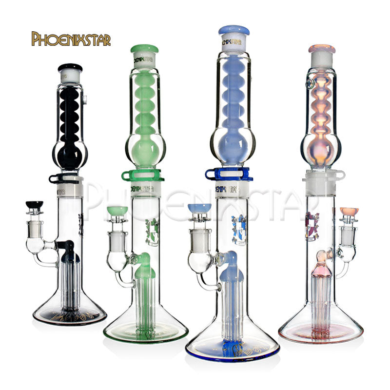 Freezable Bong Tree Perc 16" Phoenix Star