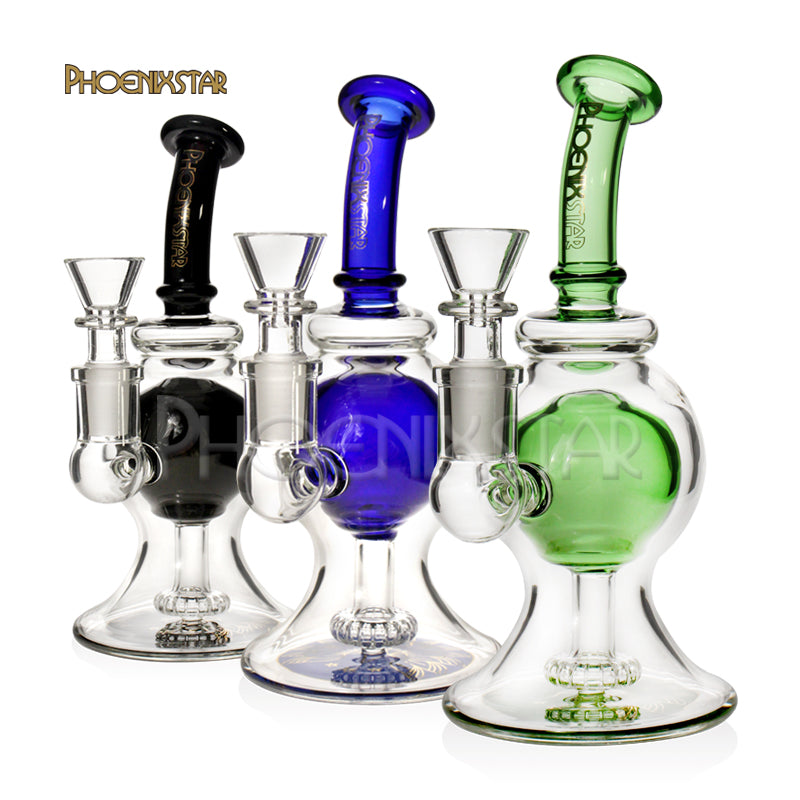 Bong Recycler Perc Dab Rig Bong 7"