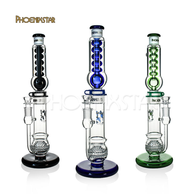 Freezable Bong Glycerin 16" Sphere Perc Phoenix Star