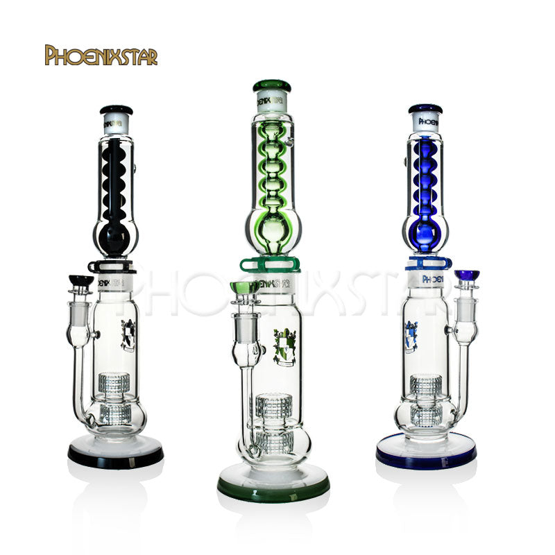 Freezable Bong Glycerin Condenser Coil Bong Phoenix 16"