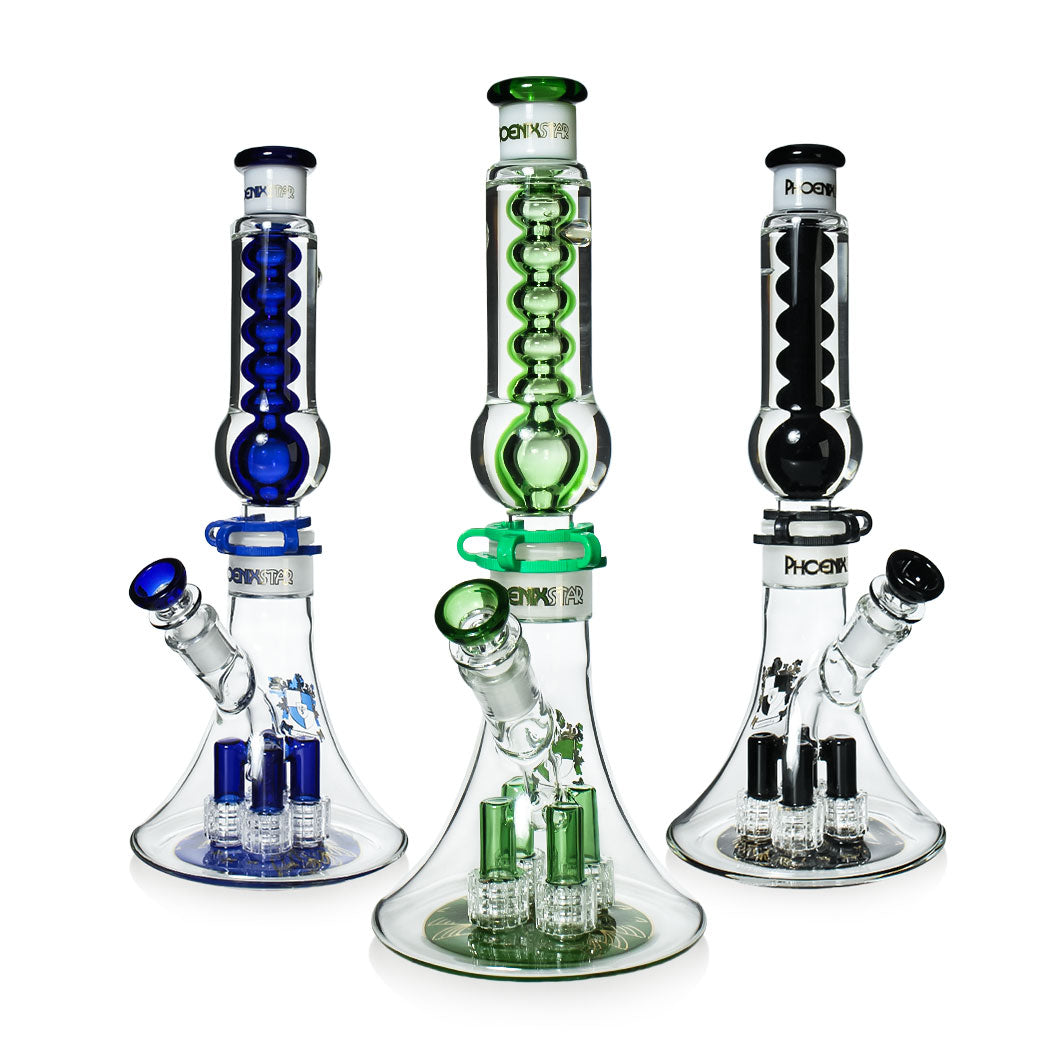 Freezable Bong 14" Freezable Bong Phoenix Star 4 Perc Matrix