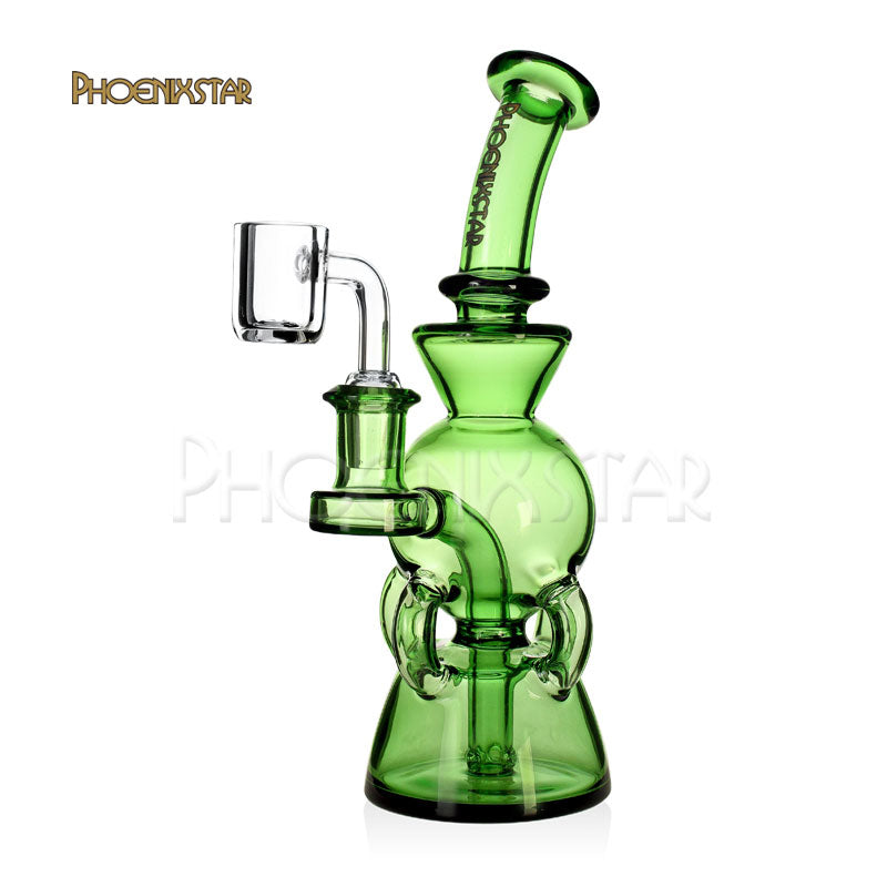 Bong Dab Rig Mini Bong  7" Recycler Bong
