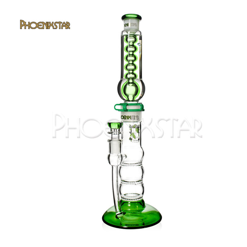 16" Phoenix Bong Freezable Coil Glycerin Water Pipe Freeze Bong Freeze Bong