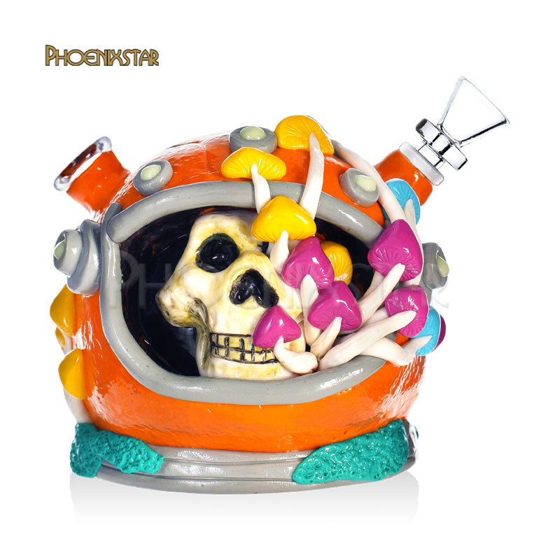 Monster Bong Mushroom Skull Dab Rig Bong - Phoenix Star Glow In Dark