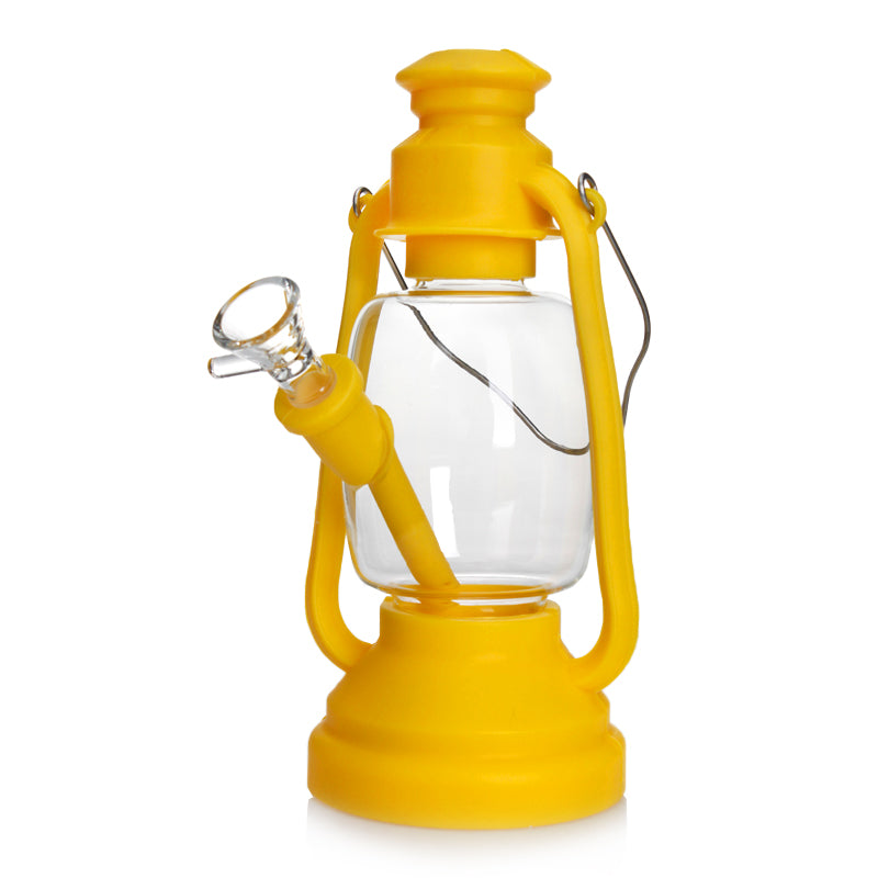 Silicone Bong + Glass Lantern Bong