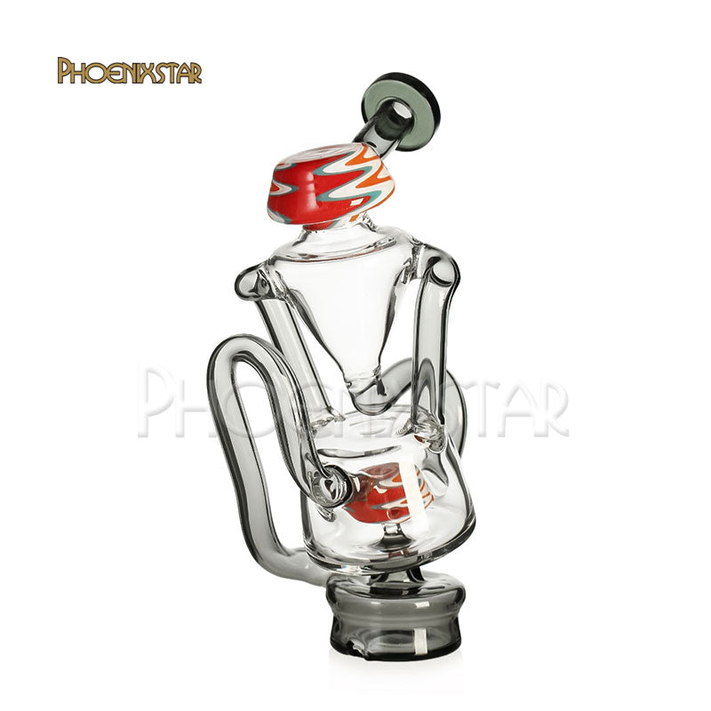 Puffco Peak Pro Recycler Attachment Glass Recycler 6" Wig Wag