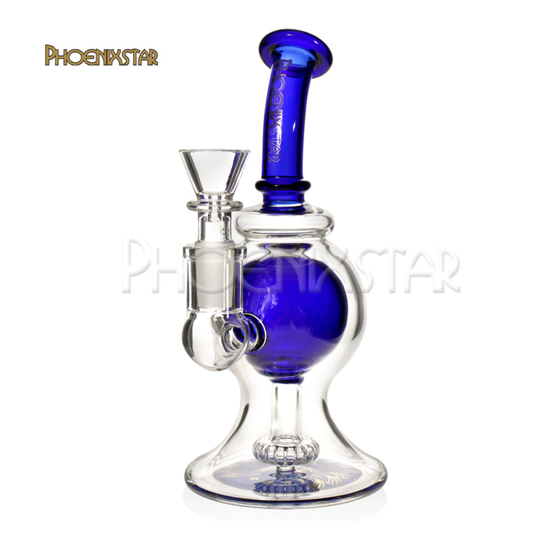 Bong Recycler Perc Dab Rig Bong 7"