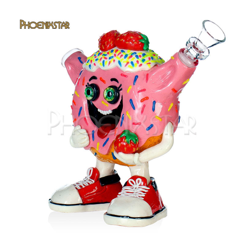 Dab Rig Recycler Bong 5" Monster Donut Phoenix Star