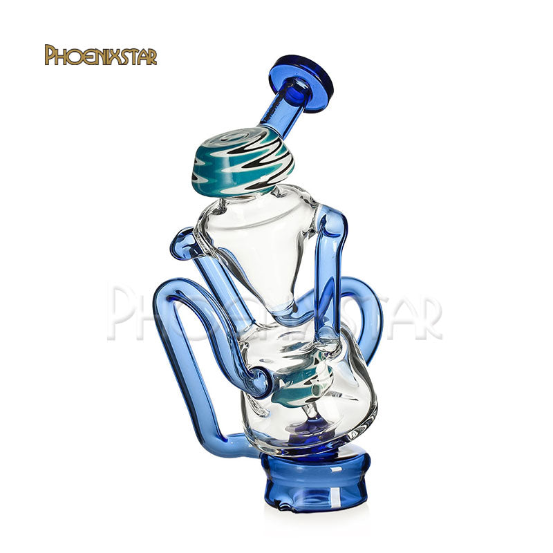 Puffco Peak Pro Recycler Attachment Glass Recycler 6" Wig Wag