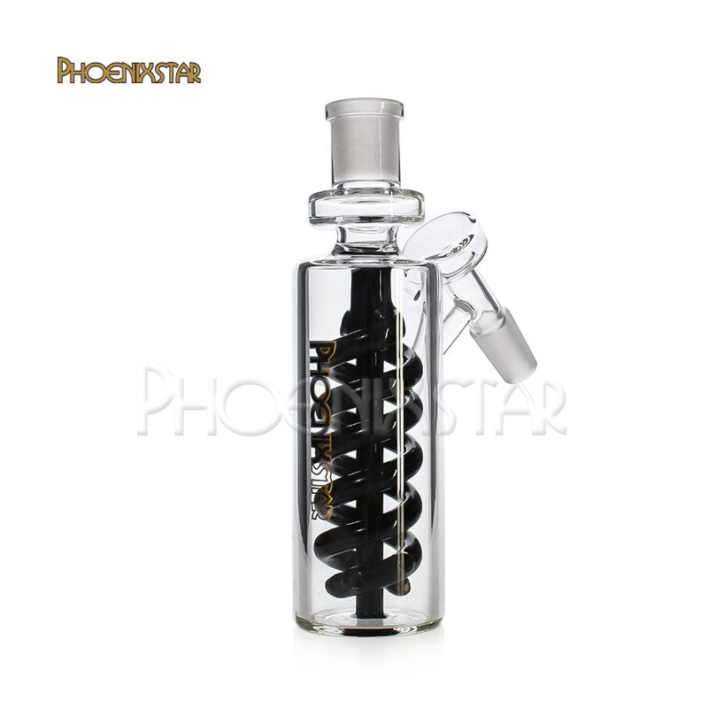 Ash Catcher 14mm 45 Degree Double Helix Perc Phoenix Star Ash Catcher