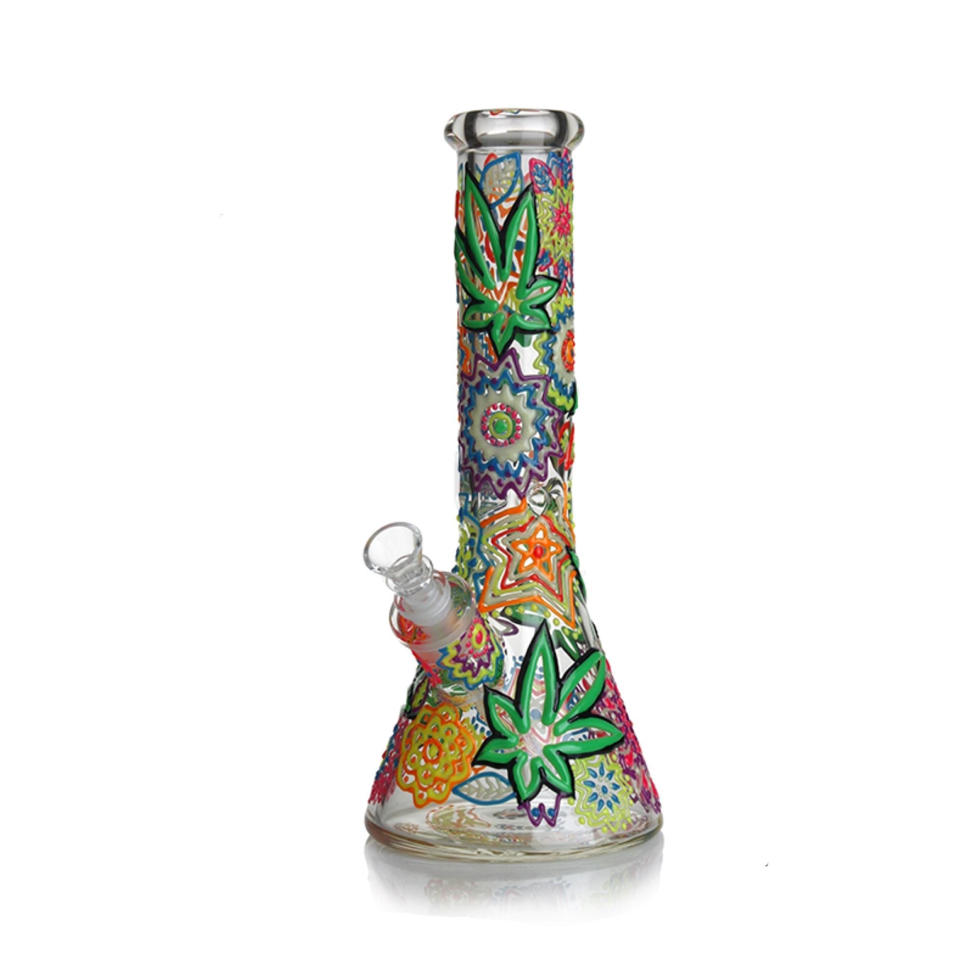 Bong Botanical Pipe Mushroom Bong 13" Glow IN Dark