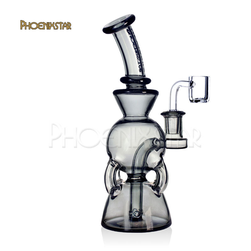 Bong Dab Rig Mini Bong  7" Recycler Bong