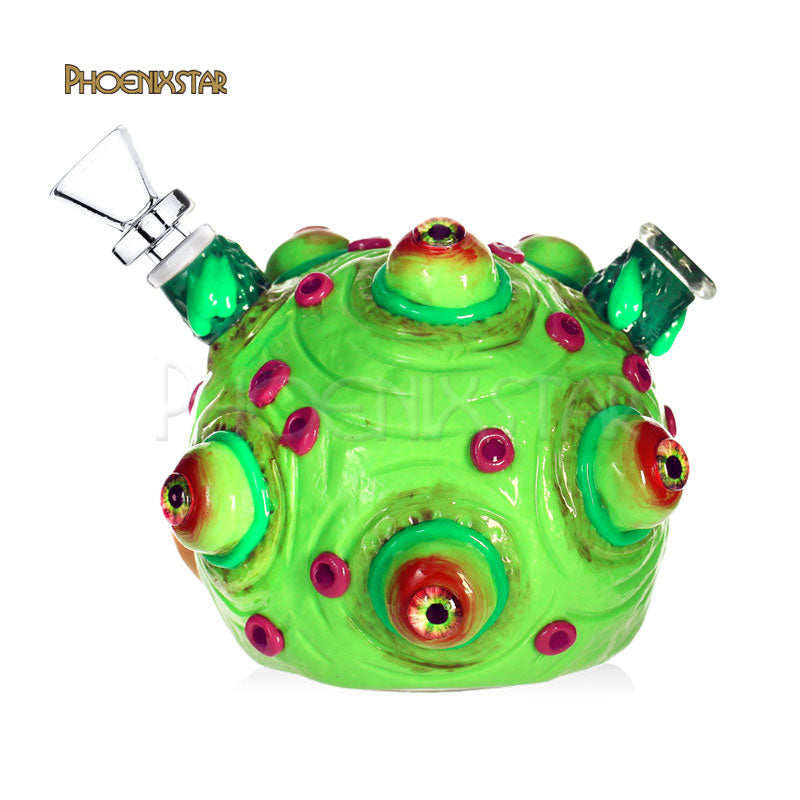 Monster Bong Mushroom Skull Dab Rig Bong - Phoenix Star Glow In Dark