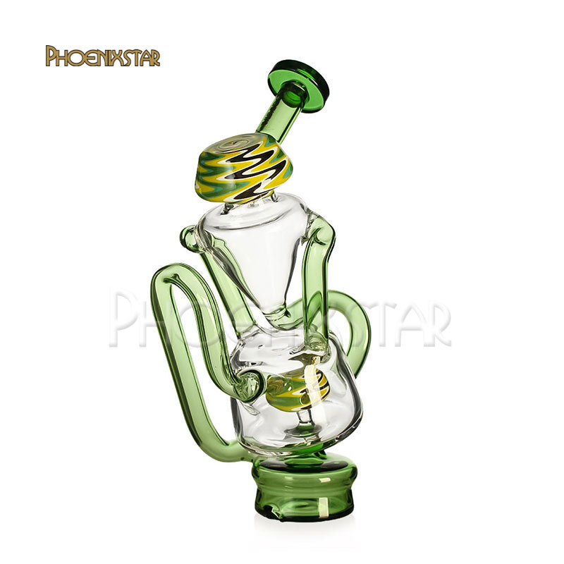 Puffco Peak Pro Recycler Attachment Glass Recycler 6" Wig Wag