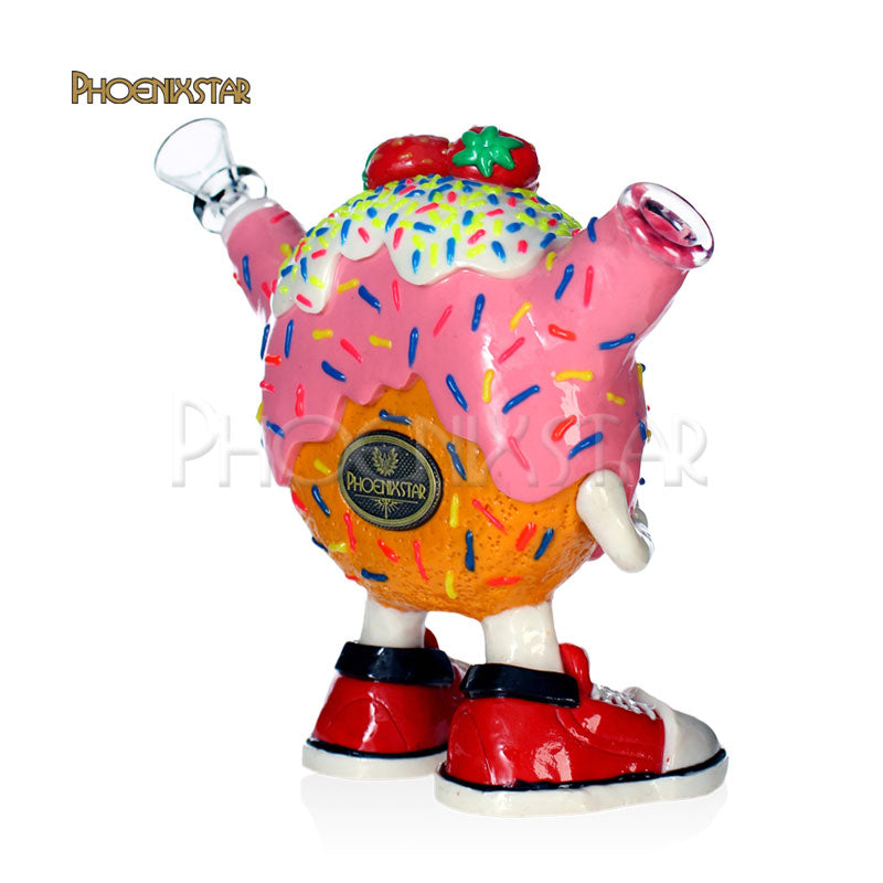 Dab Rig Recycler Bong 5" Monster Donut Phoenix Star