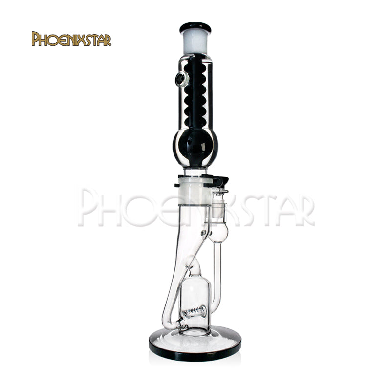Freezable Bong Recycler Bong Glycerin 16.5" Phoenix Star