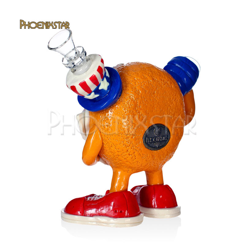 Dab Rig Recycler Bong 5" Monster Donut Phoenix Star American Flag