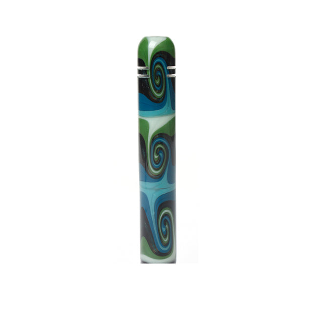 Downstem 4" + 1" American Glass Bowl Phoenix Star