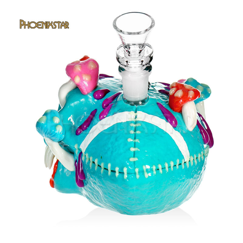 Monster Bong Mushroom Skull Dab Rig Football Bong - Phoenix Star Glow In Dark