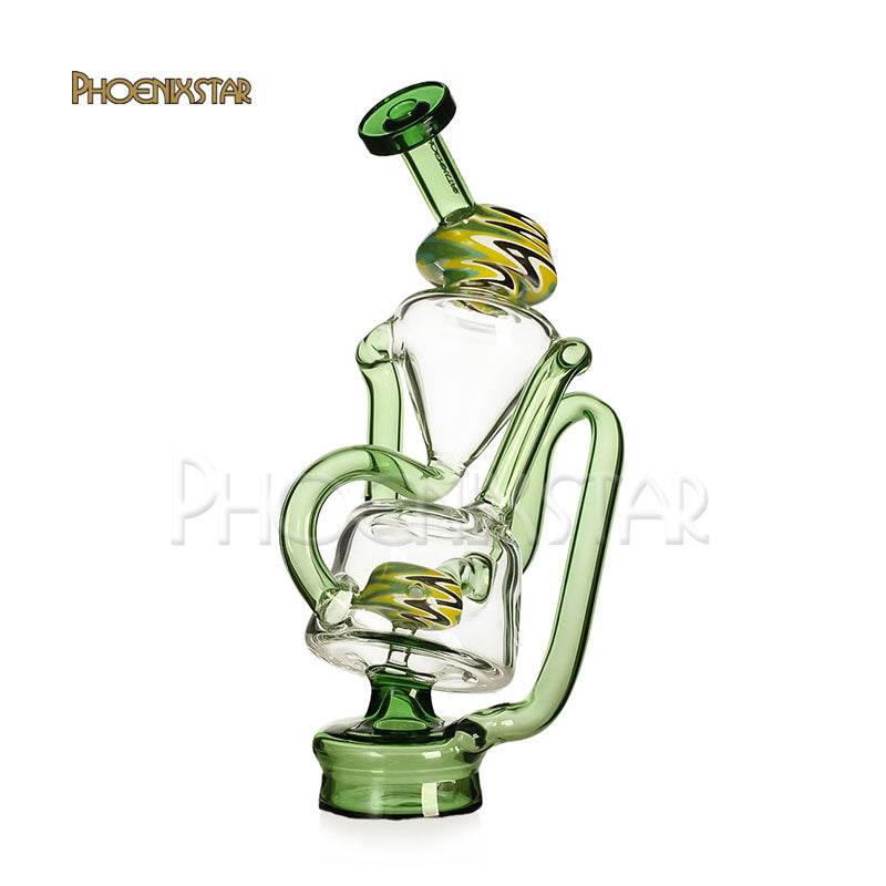 Puffco Peak Pro Recycler Attachment Glass Recycler 6" Wig Wag