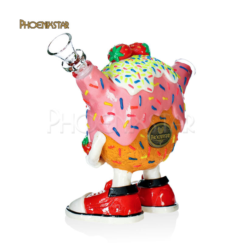 Dab Rig Recycler Bong 5" Monster Donut Phoenix Star