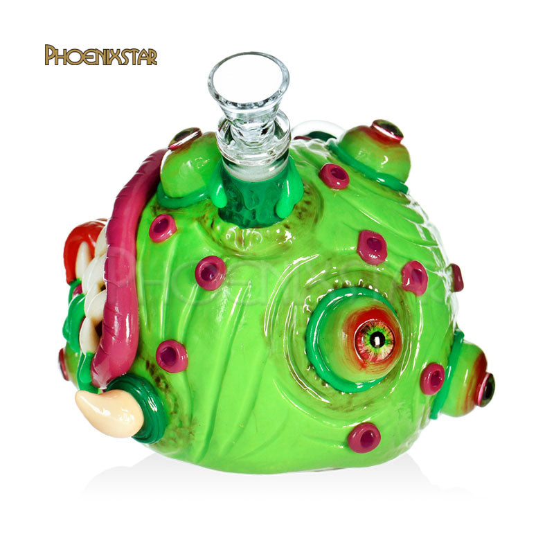 Monster Bong Mushroom Skull Dab Rig Bong - Phoenix Star Glow In Dark