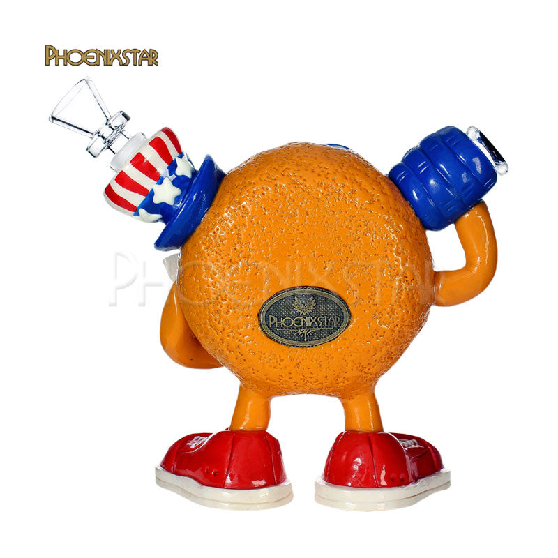 Dab Rig Recycler Bong 5" Monster Donut Phoenix Star American Flag