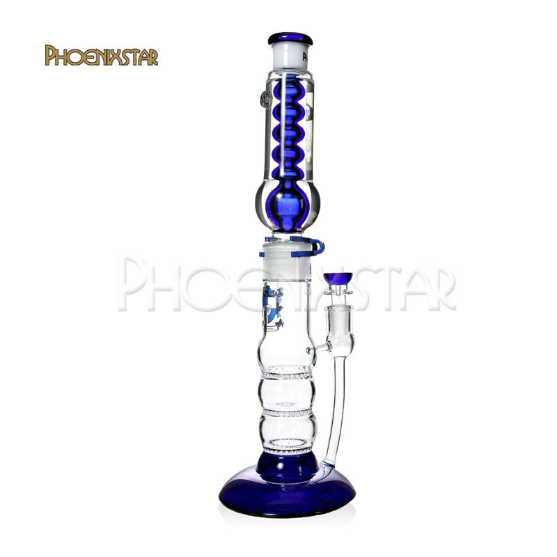 16" Phoenix Bong Freezable Coil Glycerin Water Pipe Freeze Bong Freeze Bong