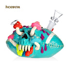 Monster Bong Mushroom Skull Dab Rig Football Bong - Phoenix Star Glow In Dark