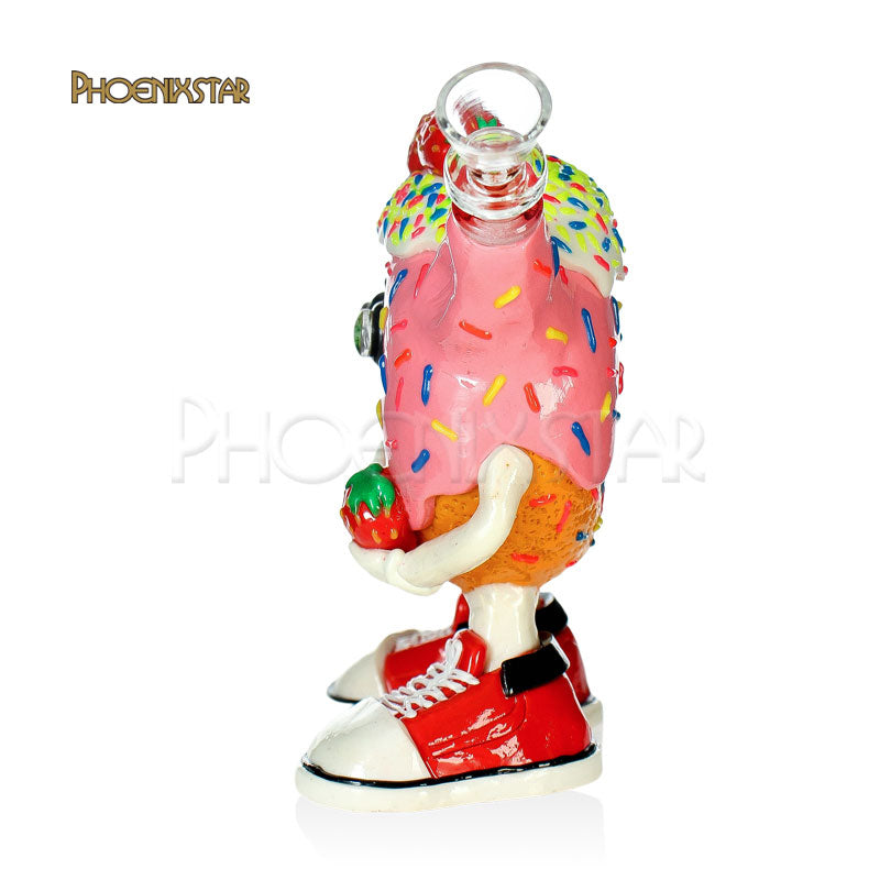 Dab Rig Recycler Bong 5" Monster Donut Phoenix Star