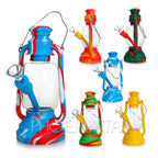 Silicone Bong + Glass Lantern Bong