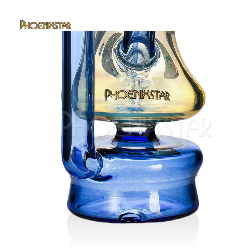 Puffco Peak Pro Recycler Attachment Glass 6" Silver Fumed