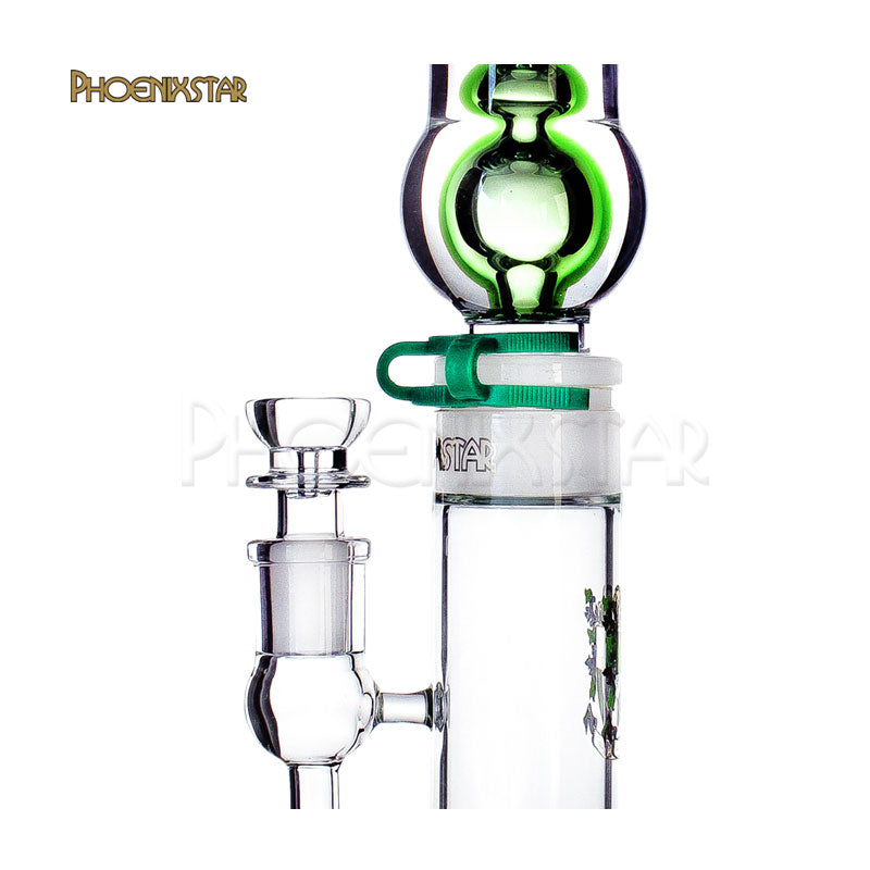 Freezable Bong Glycerin 16" Sphere Perc Phoenix Star