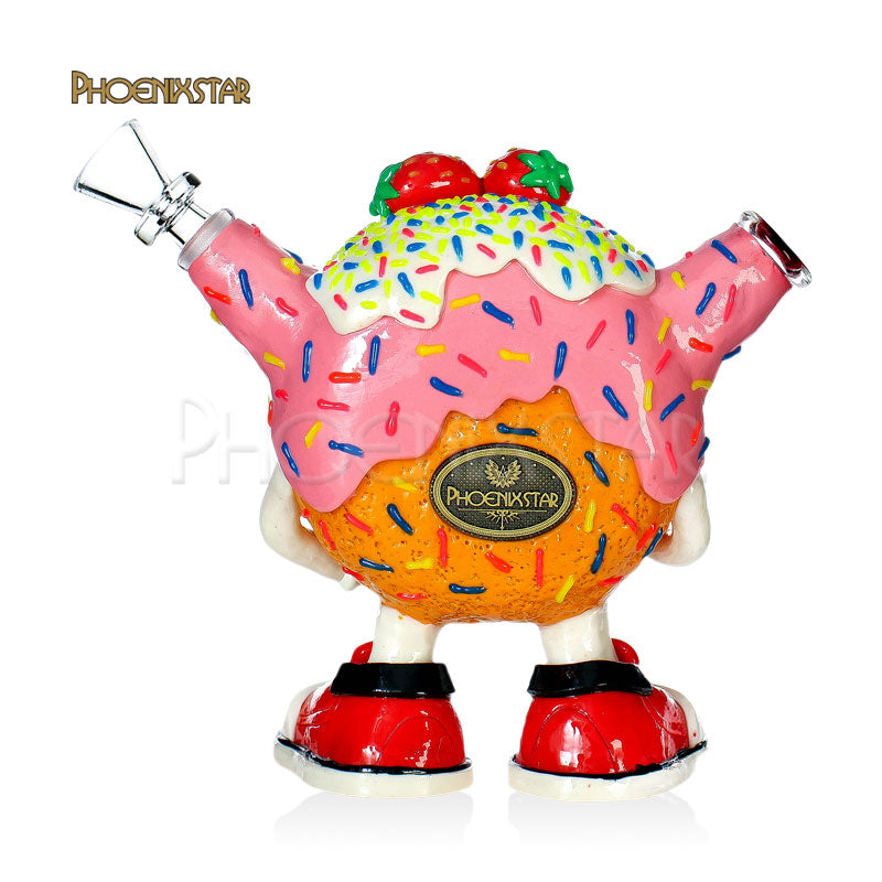 Dab Rig Recycler Bong 5" Monster Donut Phoenix Star