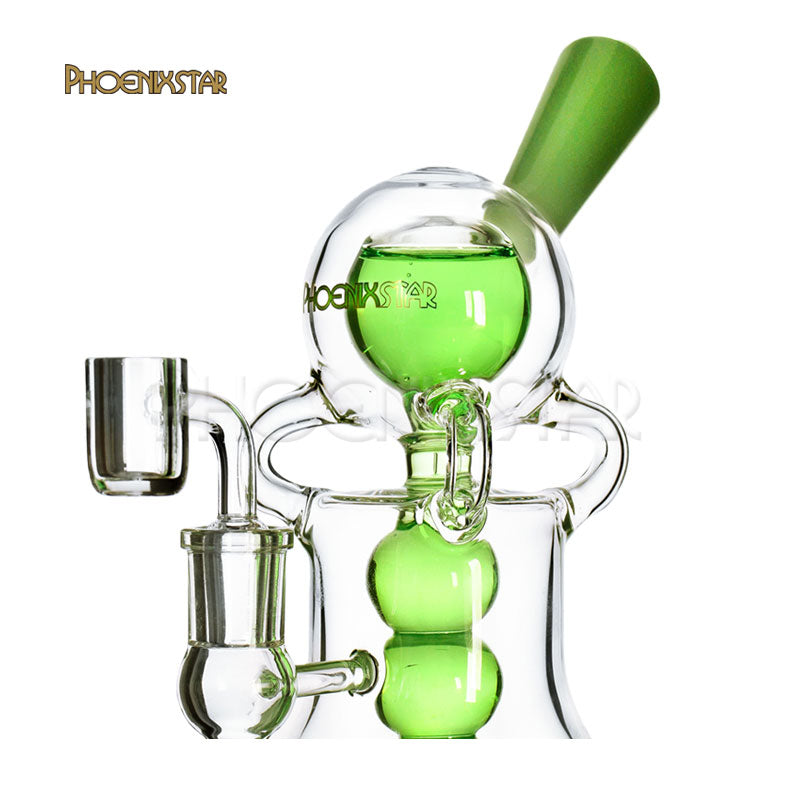 Freezable Bong Dab Rig Glycerin 8" Phoenix Star