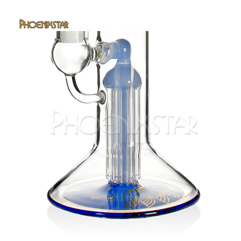 Freezable Bong Tree Perc 16" Phoenix Star