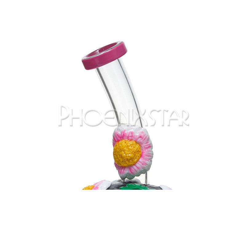Monster Bong Flower Skull 10" Phoenix Star